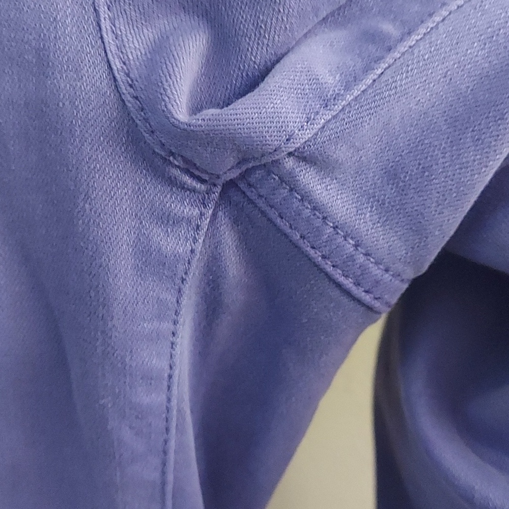 J JILL Wide-Leg Classic Cropped Midrise Jeans In Light French Violet - Picture 8 of 16